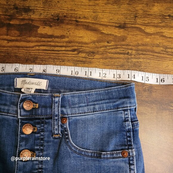 Madewell Jeans Size 28 Skinny 10" High Rise Tummy Control Medium Wash Denim - Picture 7 of 12
